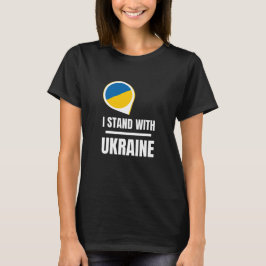 Jag står för Ukraina - stödja ukrainska kvinnor T Shirt
