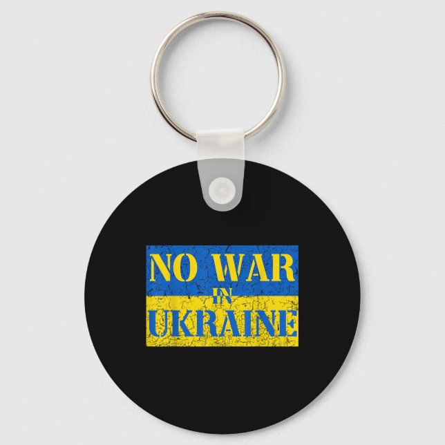 Jag står för Ukraina utan krig i Ukraina och stöde Nyckelring (Framsida)