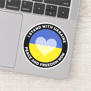 Jag står för Ukrainas anti-krig-fästare Klistermärken