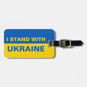 Jag står för Ukrainas Flagga Bagagebricka