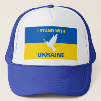 Jag står för Ukrainas Flagga Dove Peace Keps