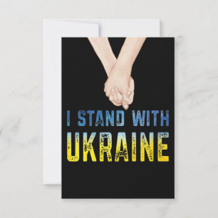 Jag står för Ukrainas sjöfartsstöd Ukraina Flagga OSA Kort