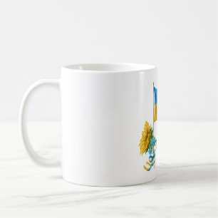 Jag står för Ukrainas slogan om Ukraina Supporter Kaffemugg