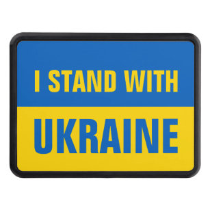 Jag står för Ukrainas stöd till ukrainsk Flagga Dragkroksskydd