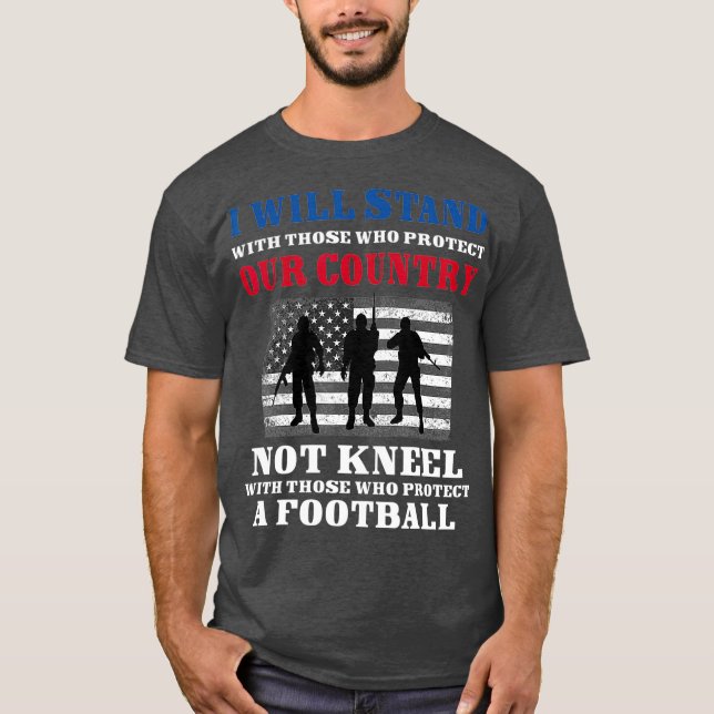 Jag står för USA. T Shirt (Framsida)