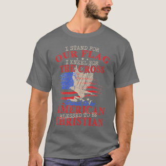 Jag står för vår Flagga Kneel för Kor T Shirt