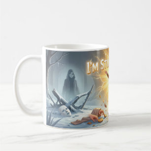 Jag Står Fortfarande Kvar Motståndskraft Segermugg Kaffemugg