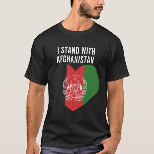 Jag står i Afghanistan och står i Afghanistan.. T Shirt (Framsida)