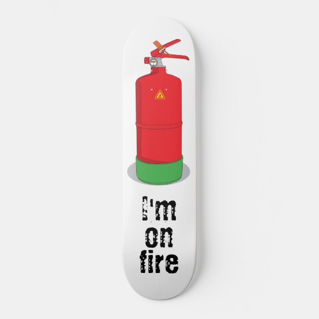 Jag står i brand mini skateboard bräda 18,5 cm (Framsida)