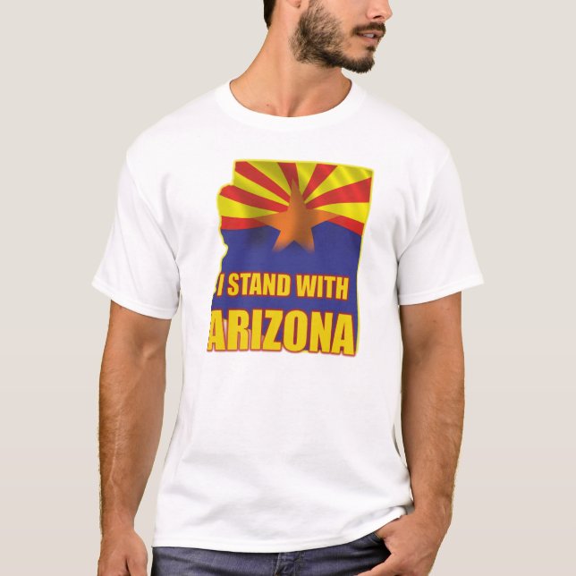 Jag står med Arizona - service SB1070 T Shirt (Framsida)