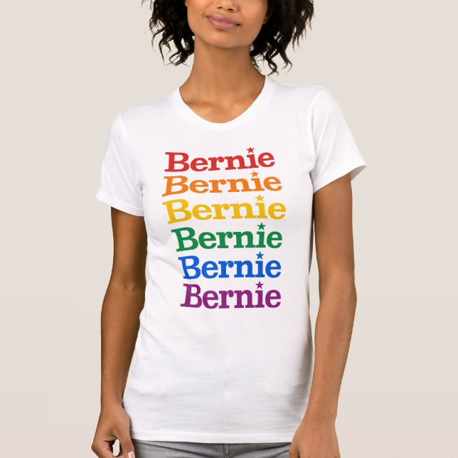 Jag står med Bernie Sanders T Shirt (Framsida)