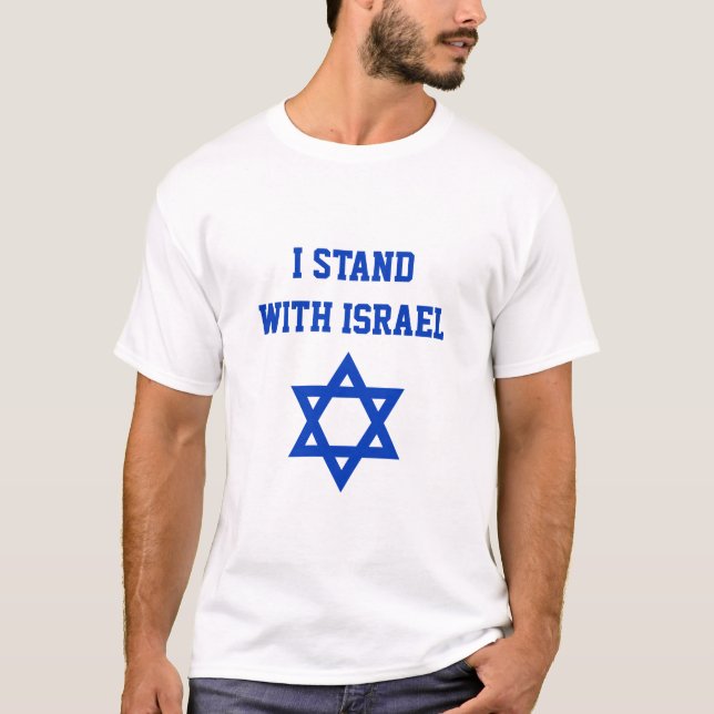 Jag står med den israeliska stjärnan av David Tee (Framsida)
