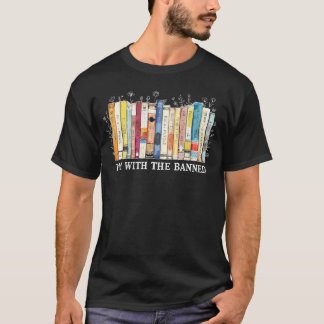 Jag Står Med Den Svarta Boken Läsande Lärare Blomm T Shirt