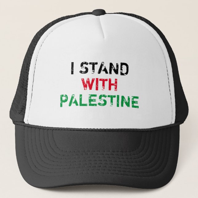 Jag står med den svarta röda grönten i Palestina Keps (Framsida)