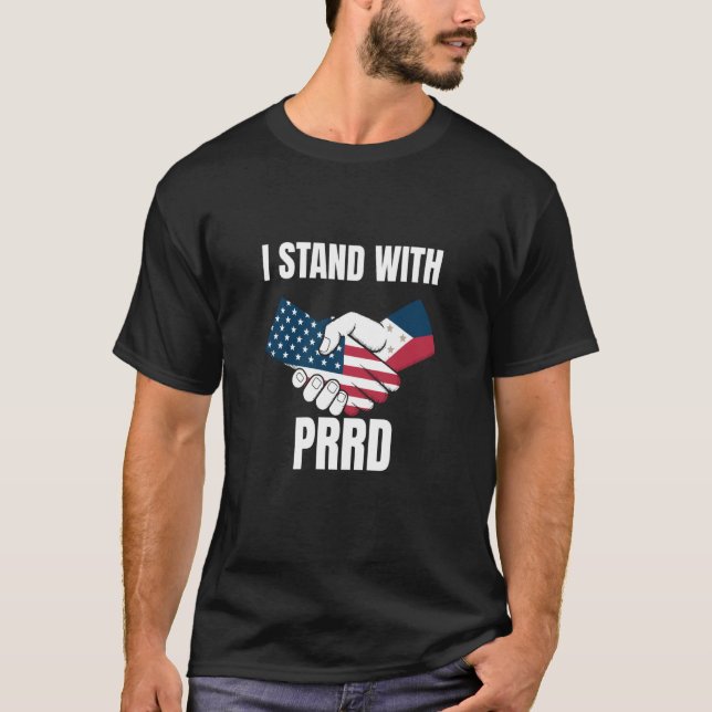 Jag står med Digong Duterte PRRD DU30 Filippinska  T Shirt (Framsida)
