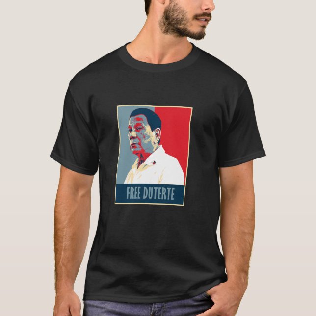 Jag står med Digong Duterte PRRD DU30 Philippine F T Shirt (Framsida)