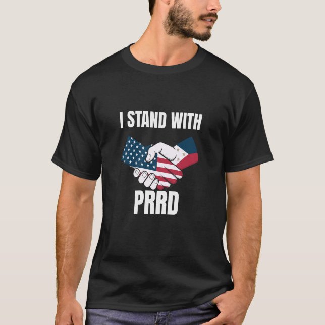 Jag står med Digong Duterte PRRD DU30 Philippine U T Shirt (Framsida)