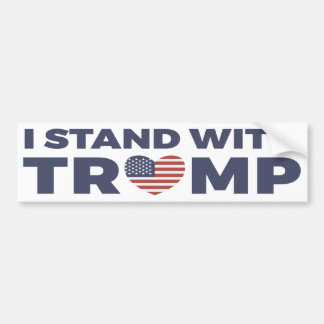 Jag står med Donald Trump Bildekal