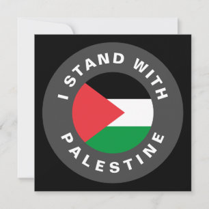 Jag står med flagga svart på den palestinska anpa
