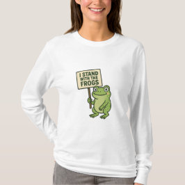 Jag Står Med Grodorna – T-shirt Med Minimalistisk