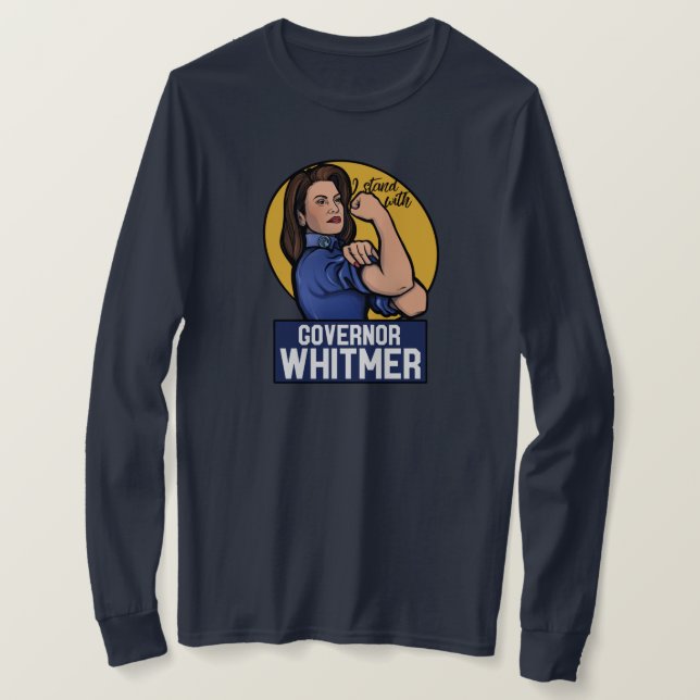Jag står med guvernör Whitmer T Shirt (Design framsida)