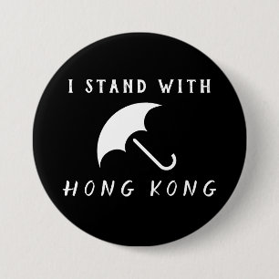 Jag står med Hongkong Knapp