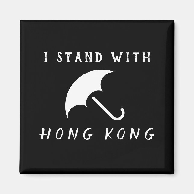 Jag står med Hongkong Magnet (Framsidan)
