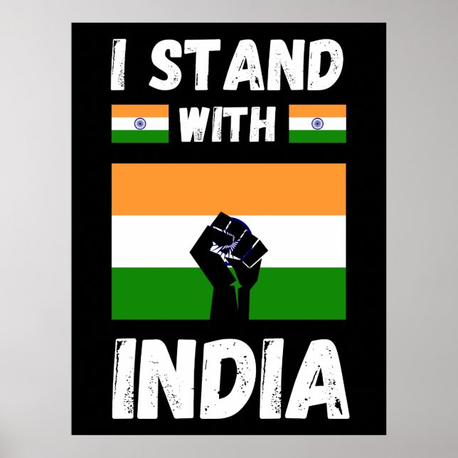 Jag står med india poster (Framsidan)