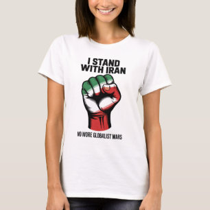 Jag Står Med Iran Anti-Krigströja T Shirt