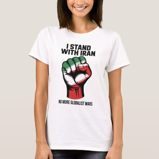 Jag Står Med Iran Anti-Krigströja T Shirt (Framsida)