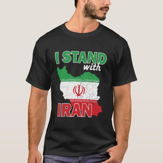 Jag står med iran t shirt (Framsida)