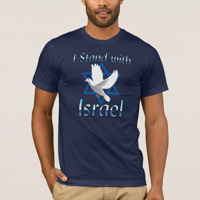 Jag står med Israel #1 Tee (Framsida)