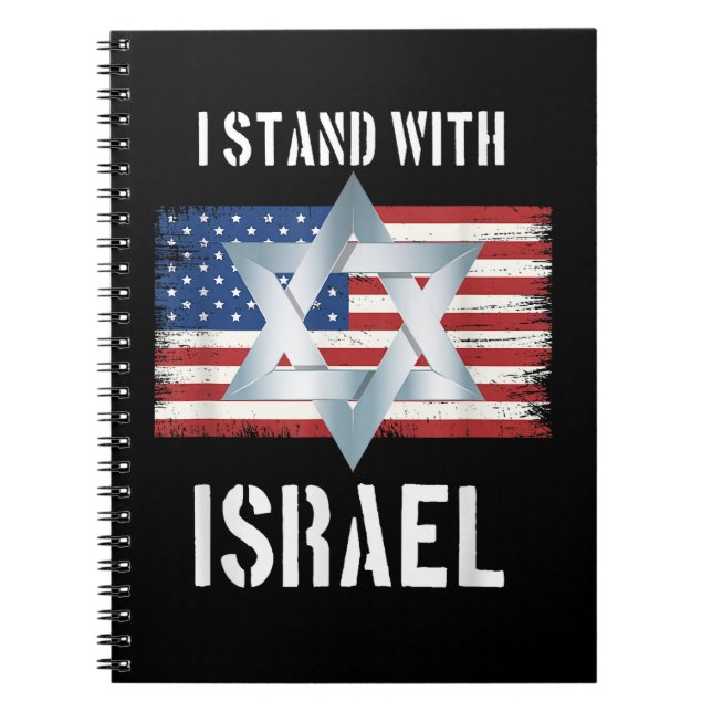 jag står med israel anteckningsbok (Framsidan)