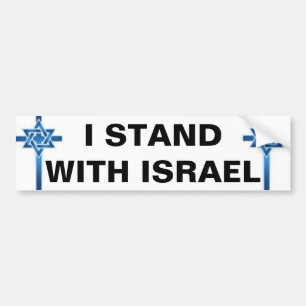 JAG STÅR MED ISRAEL BILDEKAL