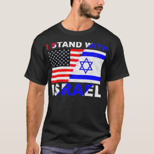 Jag står med Israel, israelisk palestinsk konflikt T Shirt
