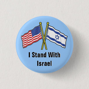 Jag står med Israel knäppas Knapp