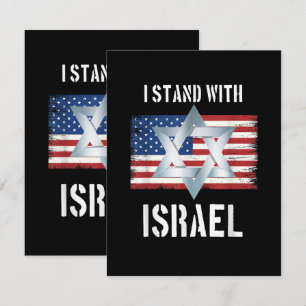 jag står med israel kort
