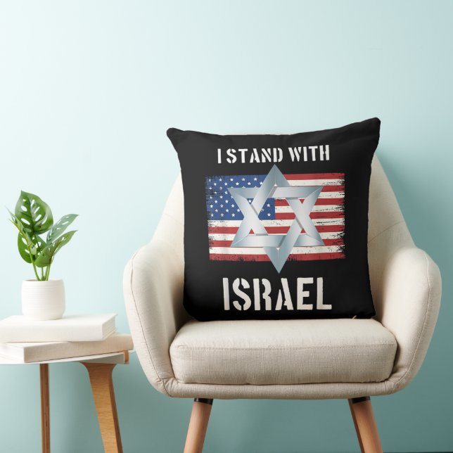 jag står med israel kudde (Stol)
