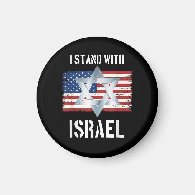 jag står med israel magnet (Framsidan)