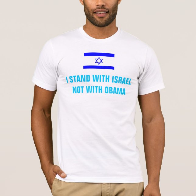 JAG STÅR MED ISRAEL TEE SHIRT (Framsida)