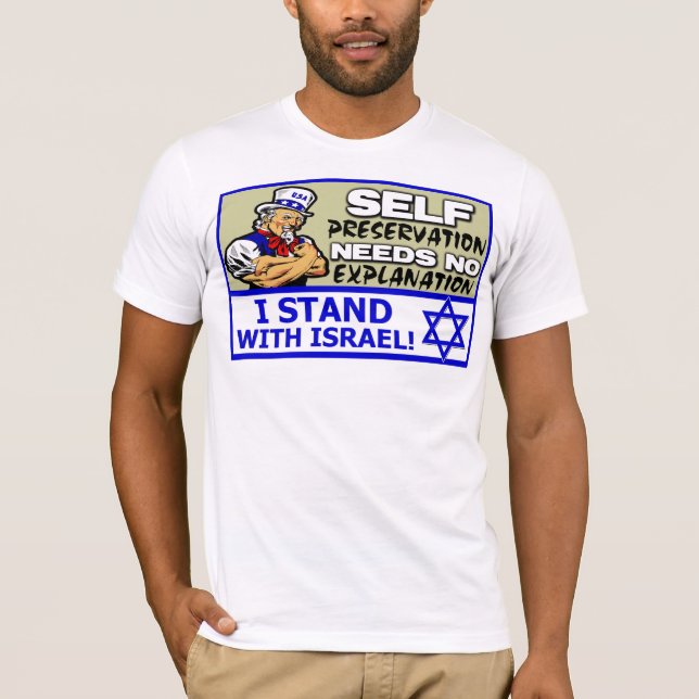 Jag står med Israel! Tröja (Framsida)