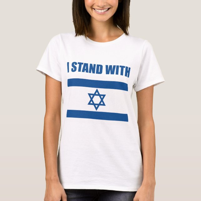 Jag står med Israel Tröja (Framsida)
