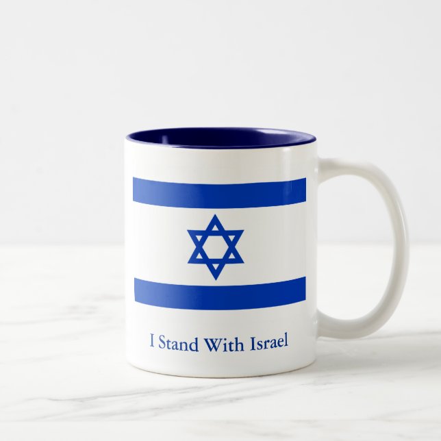 Jag står med Israel Två-Tonad Mugg (Höger)
