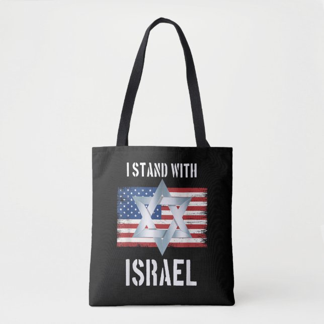 jag står med israel tygkasse (Framsida)