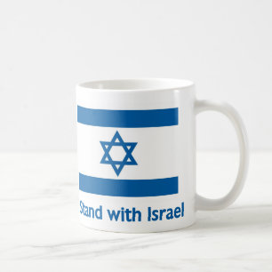 Jag står med Israels gåvor och teater Kaffemugg