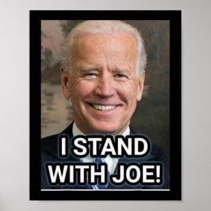 Jag står med Joe Biden1 Poster