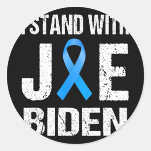 Jag står med Joe Biden2 Runt Klistermärke