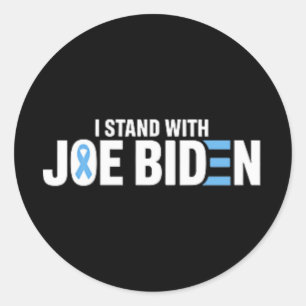 Jag står med Joe Biden Runt Klistermärke