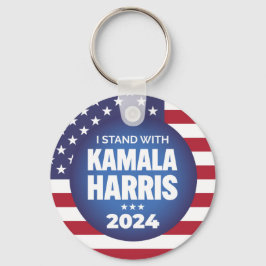Jag står med Kamala Harris 2024 Nyckelring