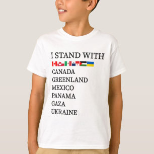 Jag Står Med Kanada Grönland Mexiko Panama Gaza U T Shirt